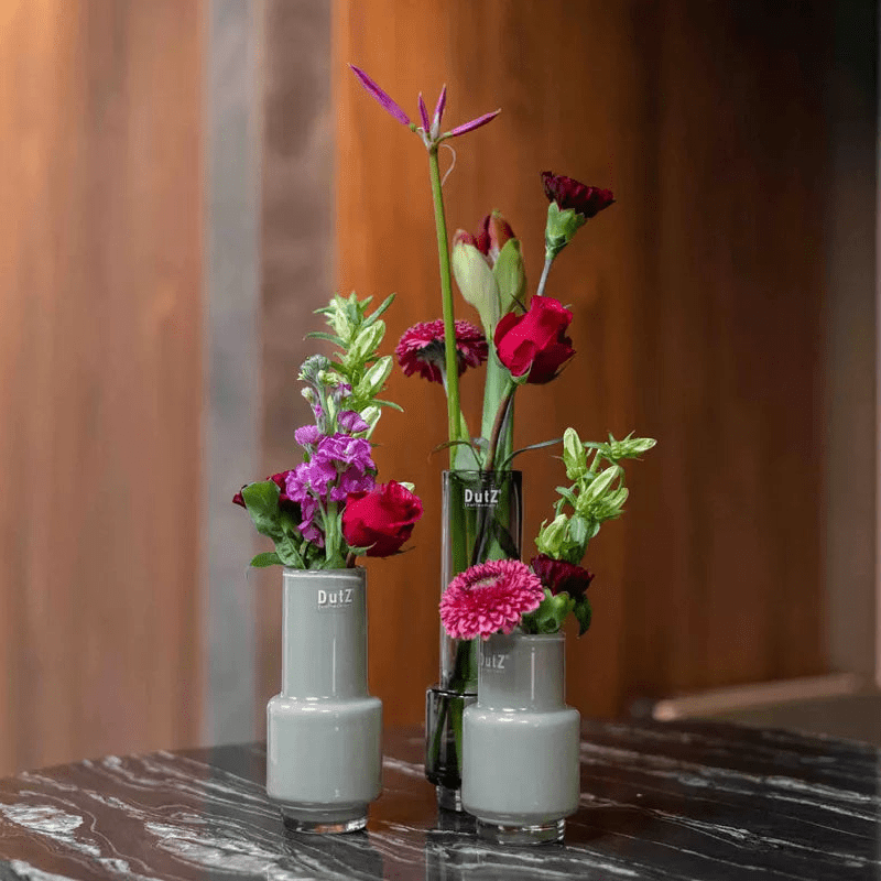 Rona Cylinder Vase in Taupe