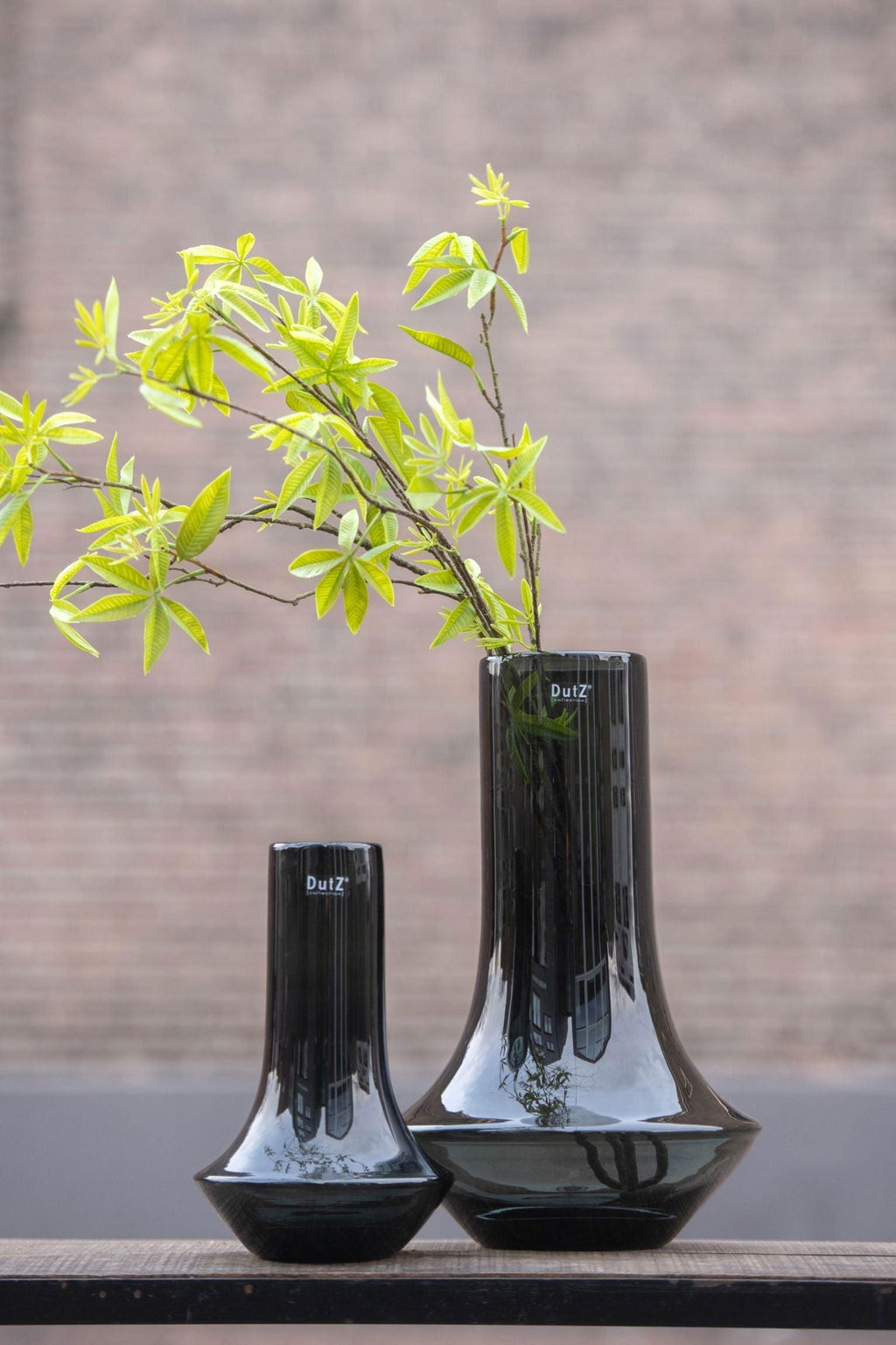 Marco Smoke Mouth Blown Glass Vase