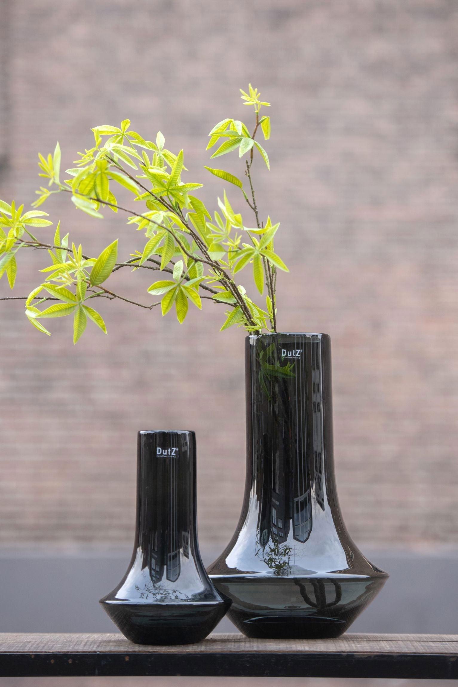 Marco Smoke Mouth Blown Glass Vase