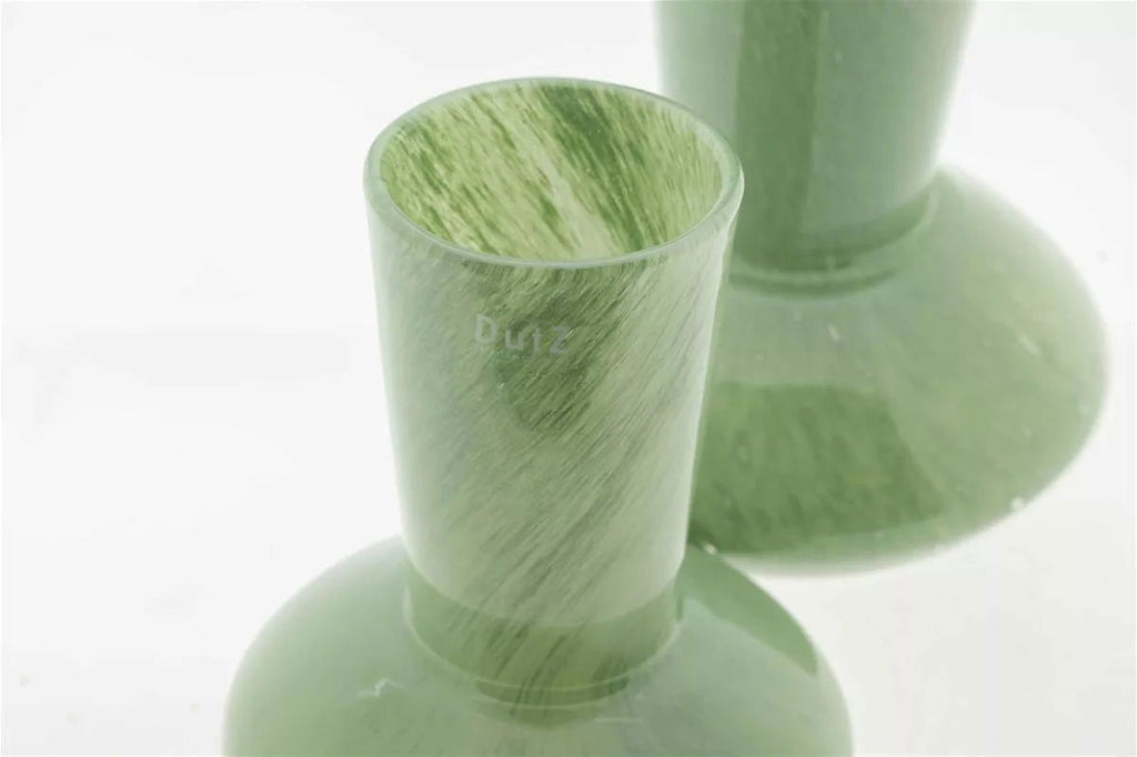 LOFLO Pistache Mouth Blown Glass Vase for Long Flowers