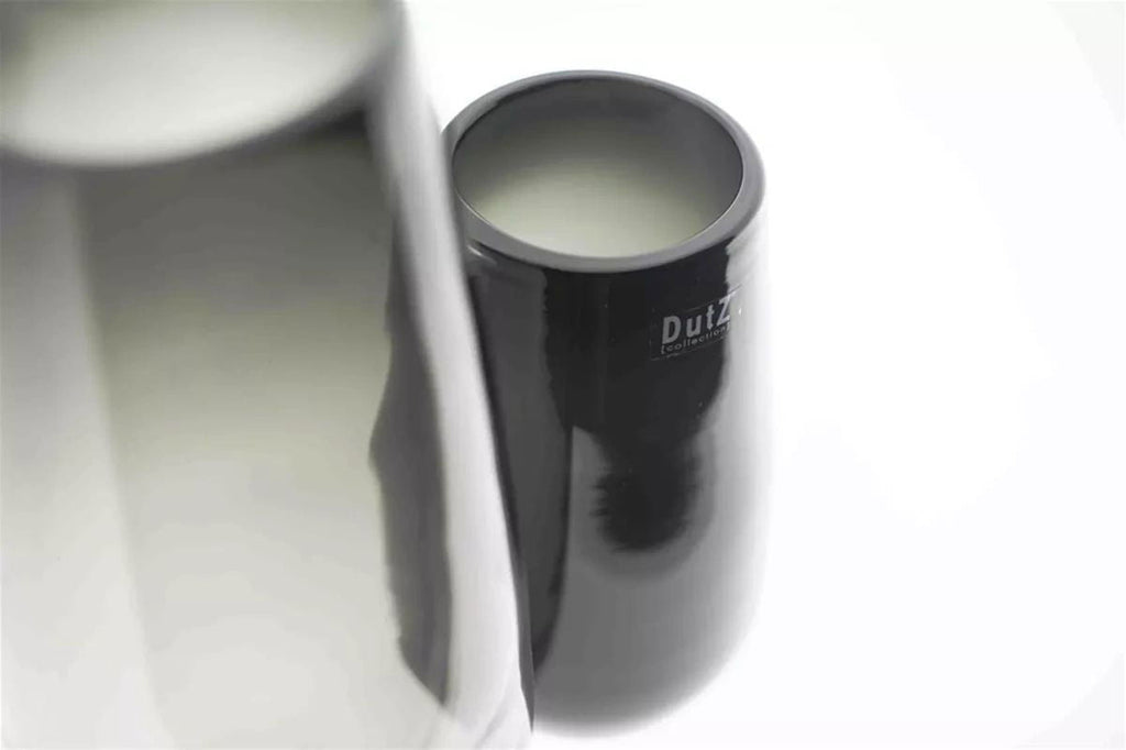 Robert Smoke Mouth Blown Glass Vase