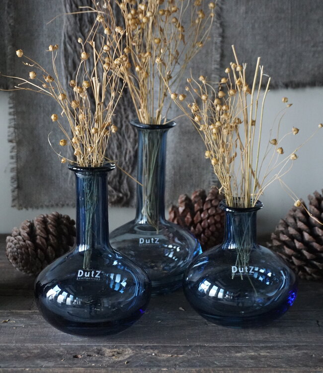 Manuela Vase Set of 6 Mouth Blown Glass