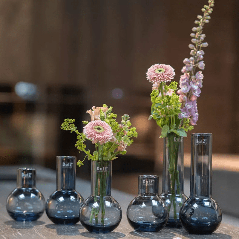 Masa Vase in Smoke Glass