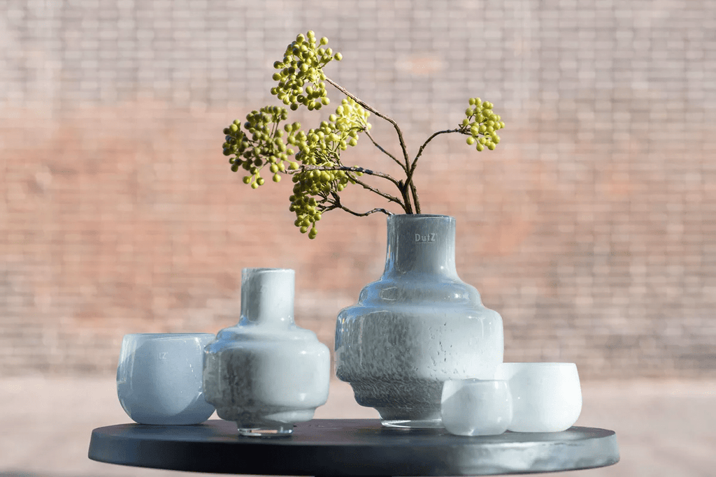 Small Mouth Blown Glass Vase