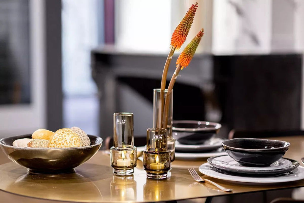Smoky Brown Cylinder Vase