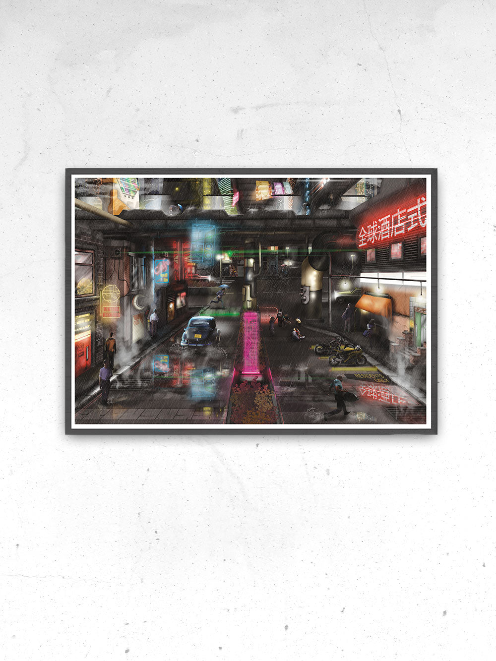 Dystopia Cyberpunk Wall Art Print