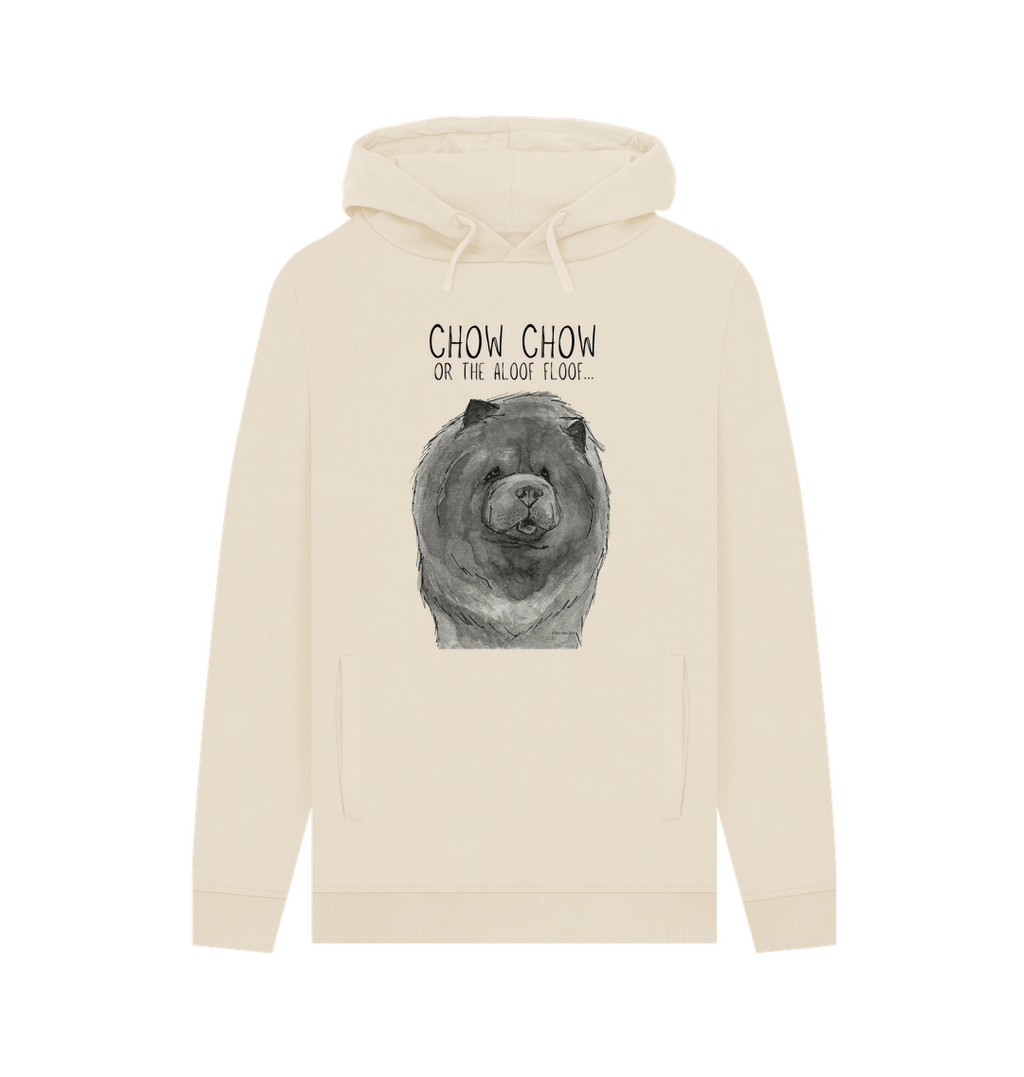 Blue Chow Chow Men's Hoodie with Aloof Floof Design