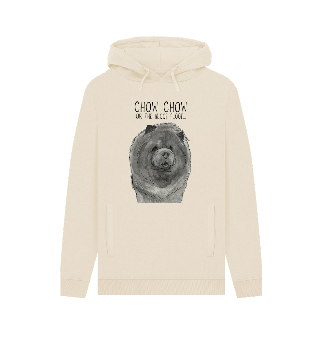 Blue Chow Chow Men's Hoodie with Aloof Floof Design