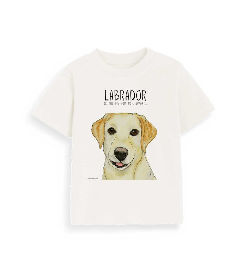Baby's First Yellow Labrador Tee Tiny Tummy Big Appetite