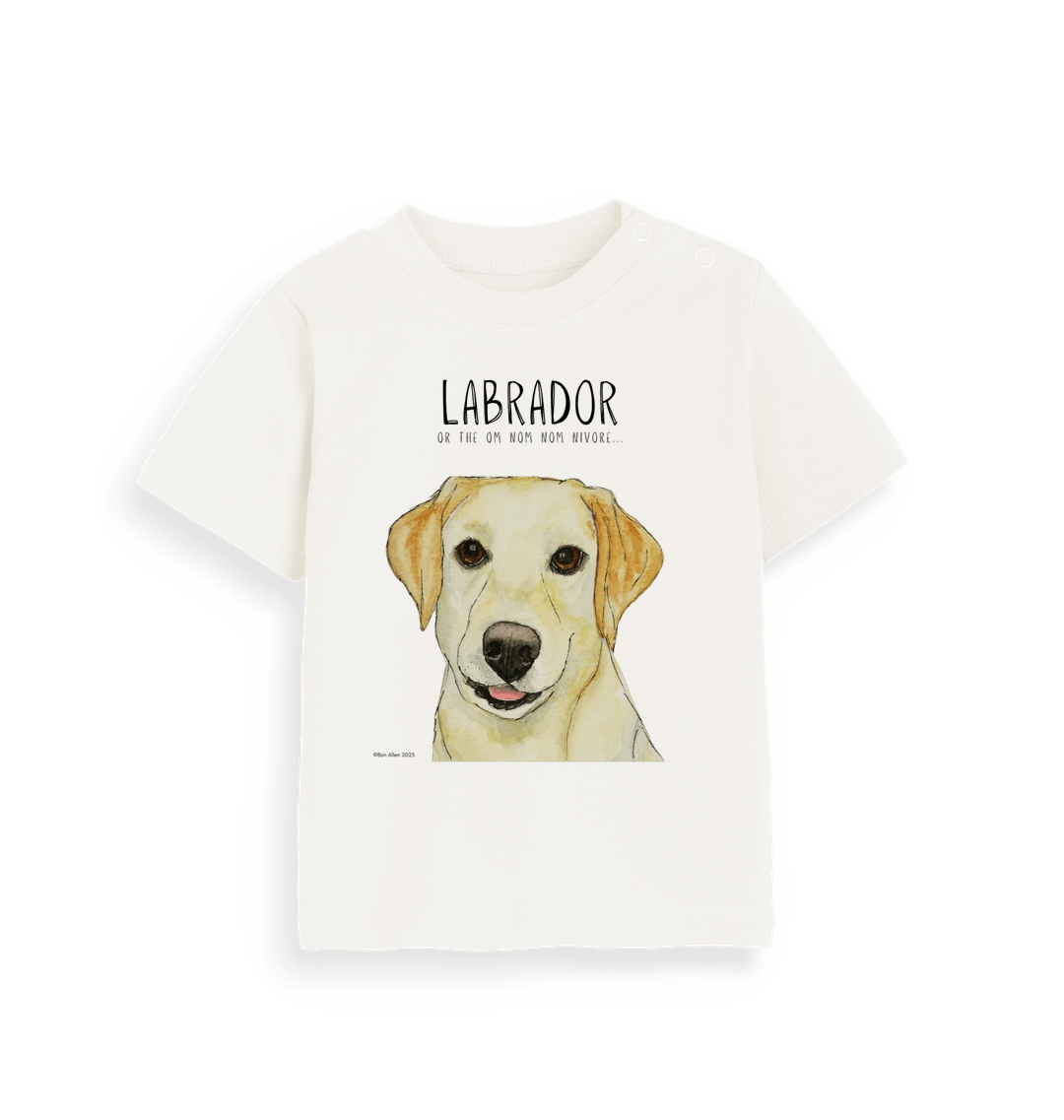 Baby's First Yellow Labrador Tee Tiny Tummy Big Appetite