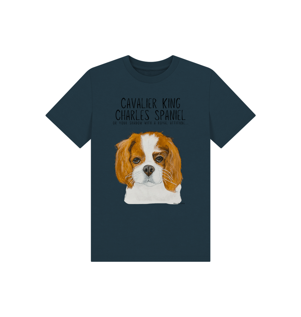 Eco Kids Tee with Cavalier King Charles Spaniel Print