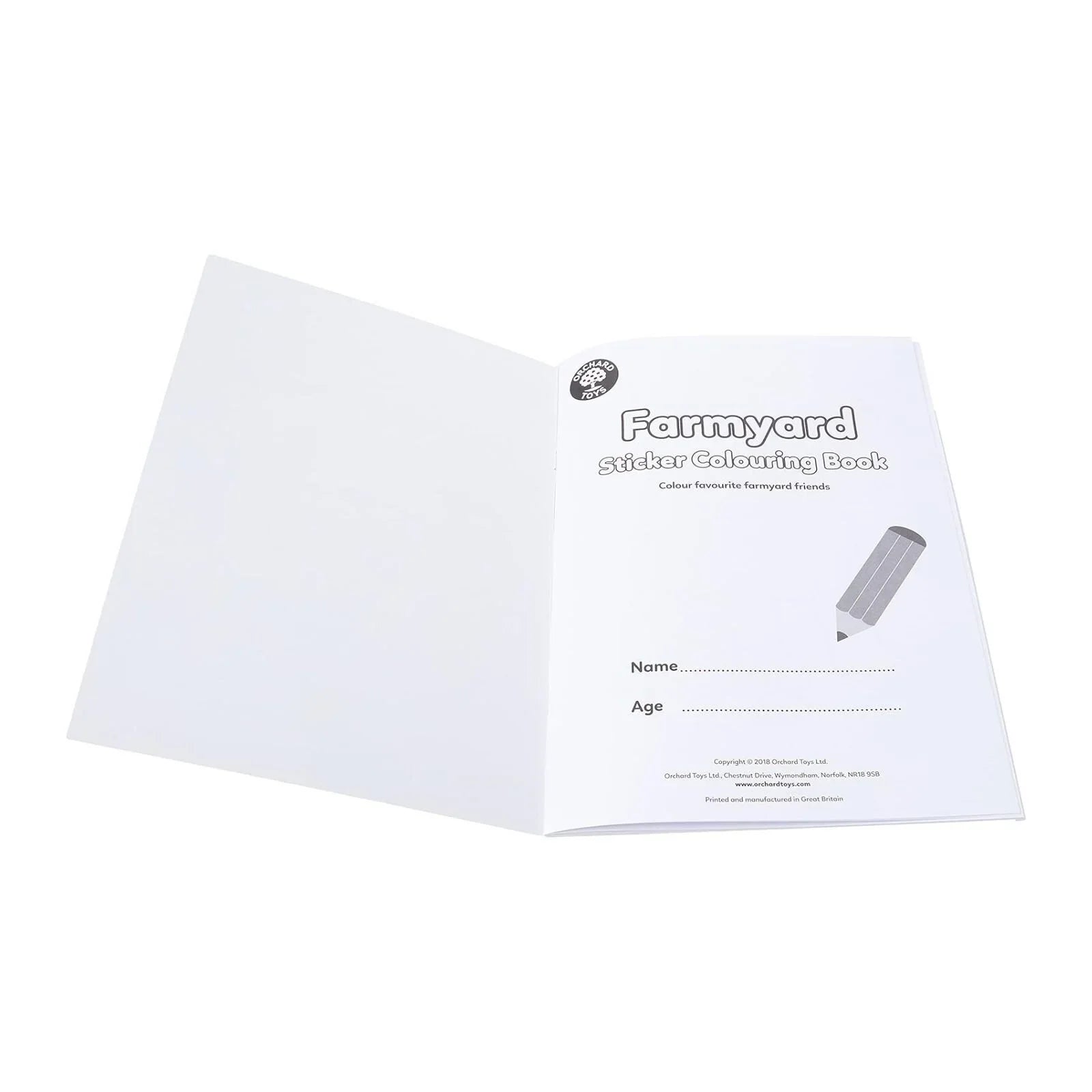 Farmyard Colouring Book with 35 Stickers