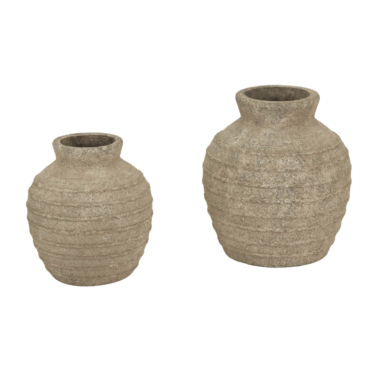 Grey ceramic vase from Tuscan collection, minimalist matte finish, 26cm tall for floral arrangements or decor centerpiece by sostter at brixbailey.com