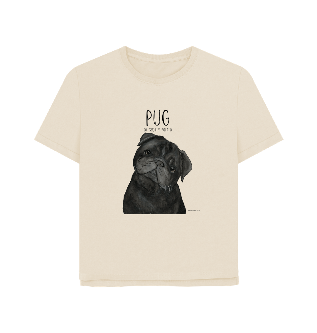 Snorty Potato Women's Relaxed Fit Tee Pug Life
