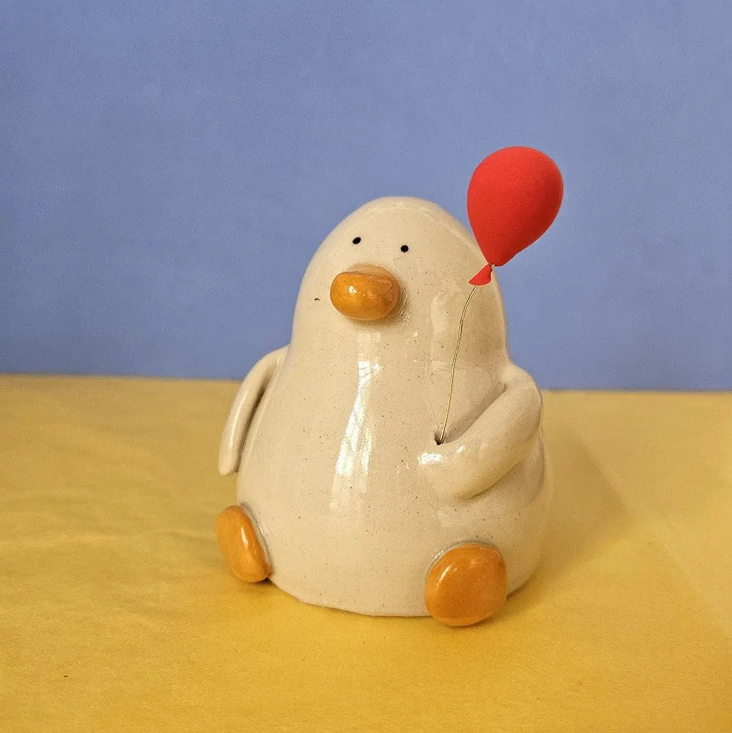 Trent at the Event Balloon Duck Handmade Ceramic