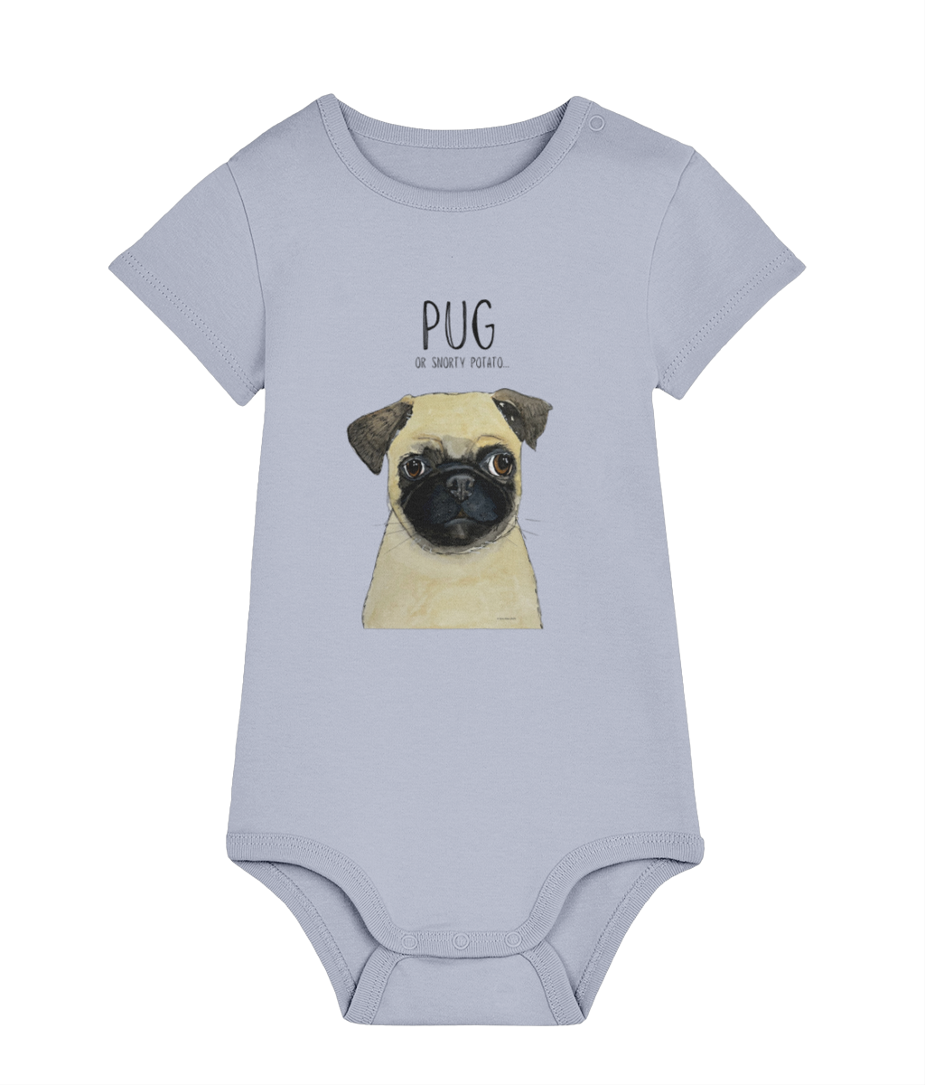 Pug Baby Bodysuit