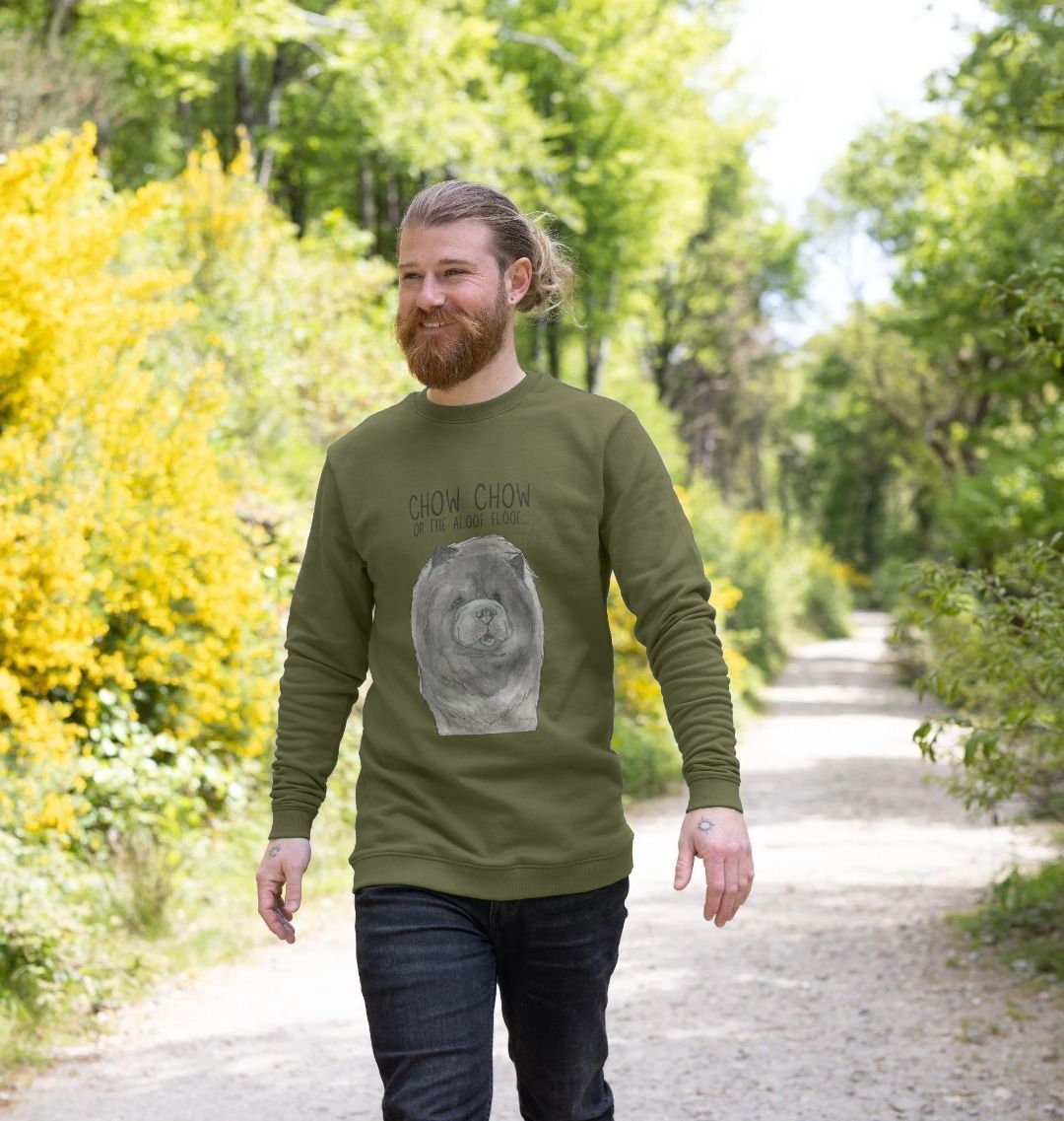 Blue Chow Chow Men's Crewneck Sweatshirt The Aloof Floof