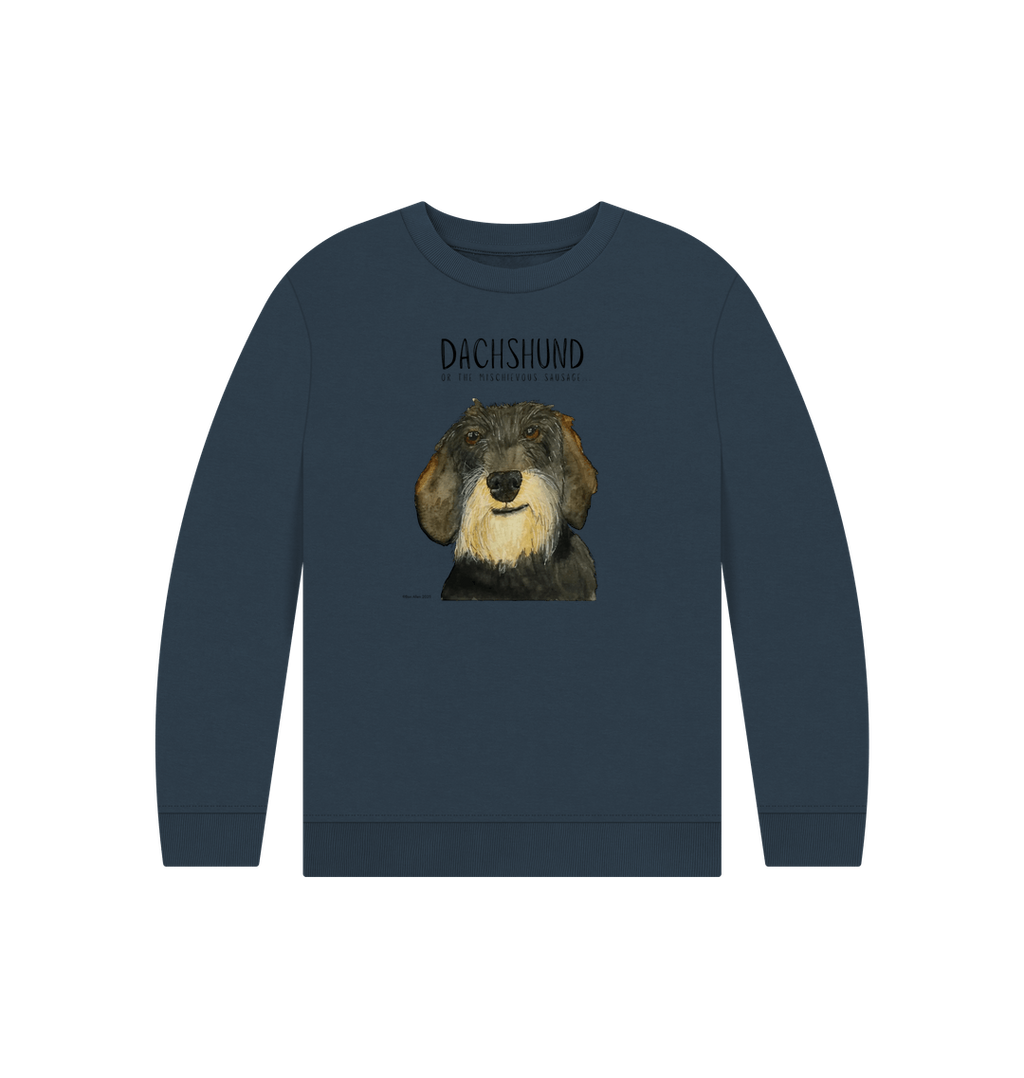 Wire Haired Dog Kids Sweatshirt Ethically Made