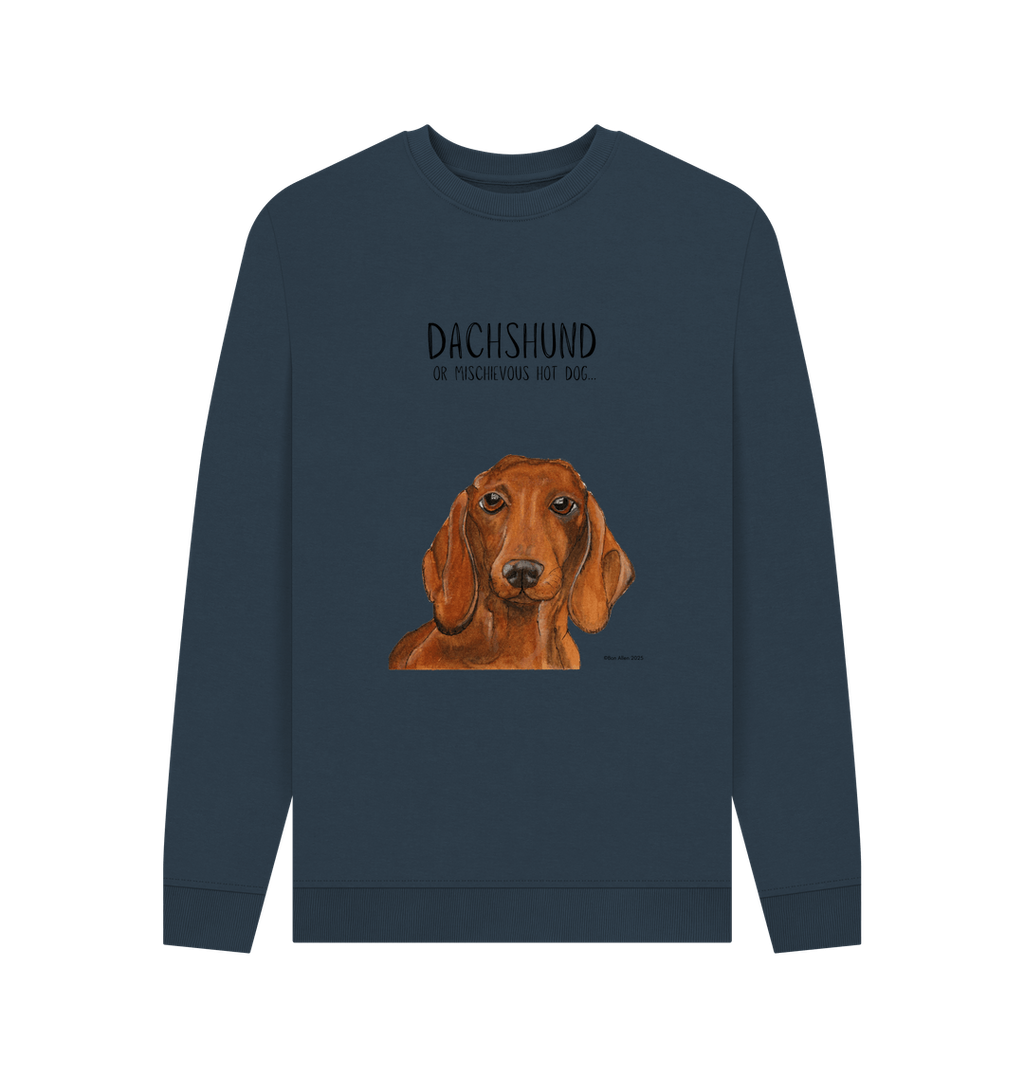 Mischievous Hot Dog Sweatshirt for Dachshund Lovers