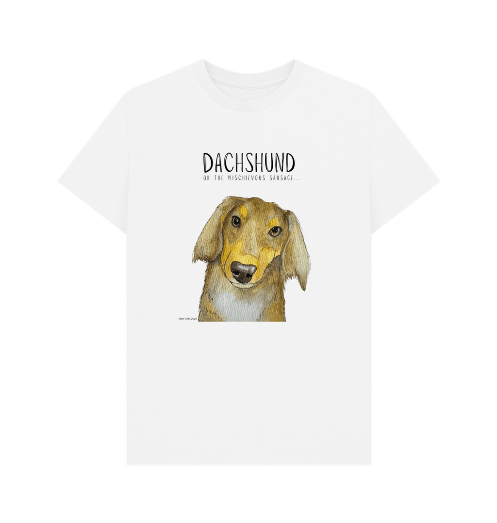 Long Haired Dachshund Tee Mischievous Hot Dog Energy