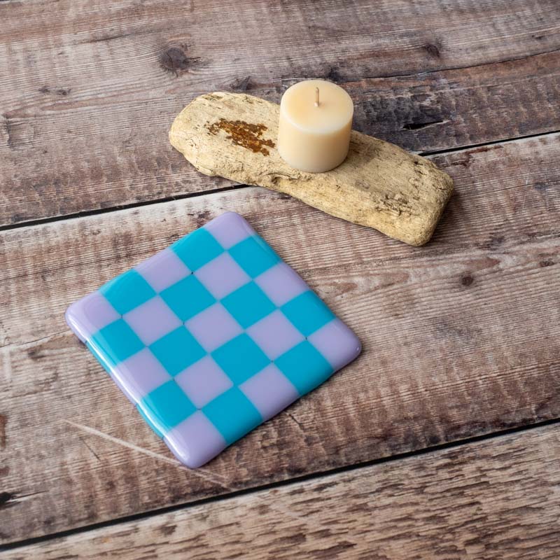 10cm Chequered Dual Coloured Coaster Bullseye Collection