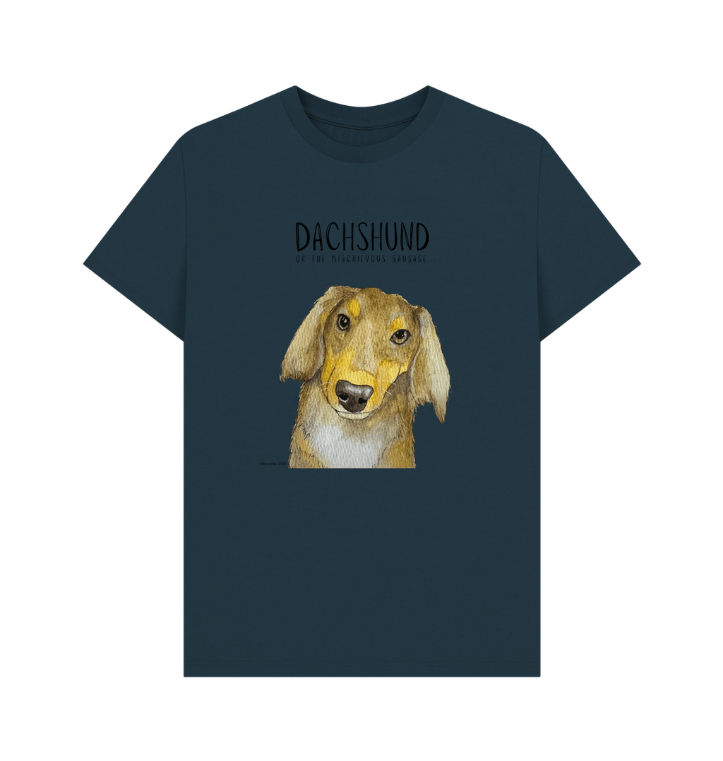 Long Haired Dachshund Tee Mischievous Hot Dog Energy