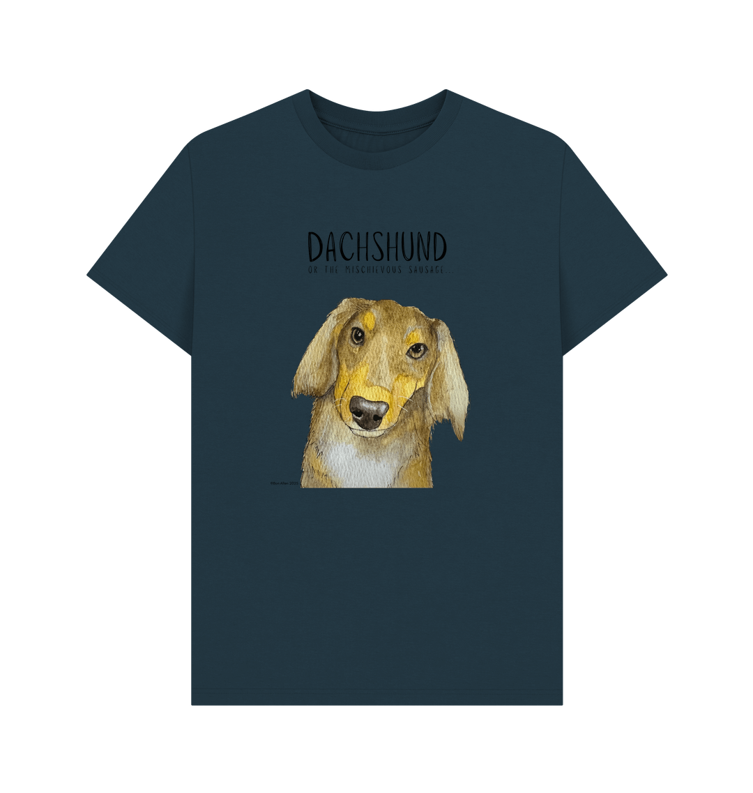 Long Haired Dachshund Tee Mischievous Hot Dog Energy