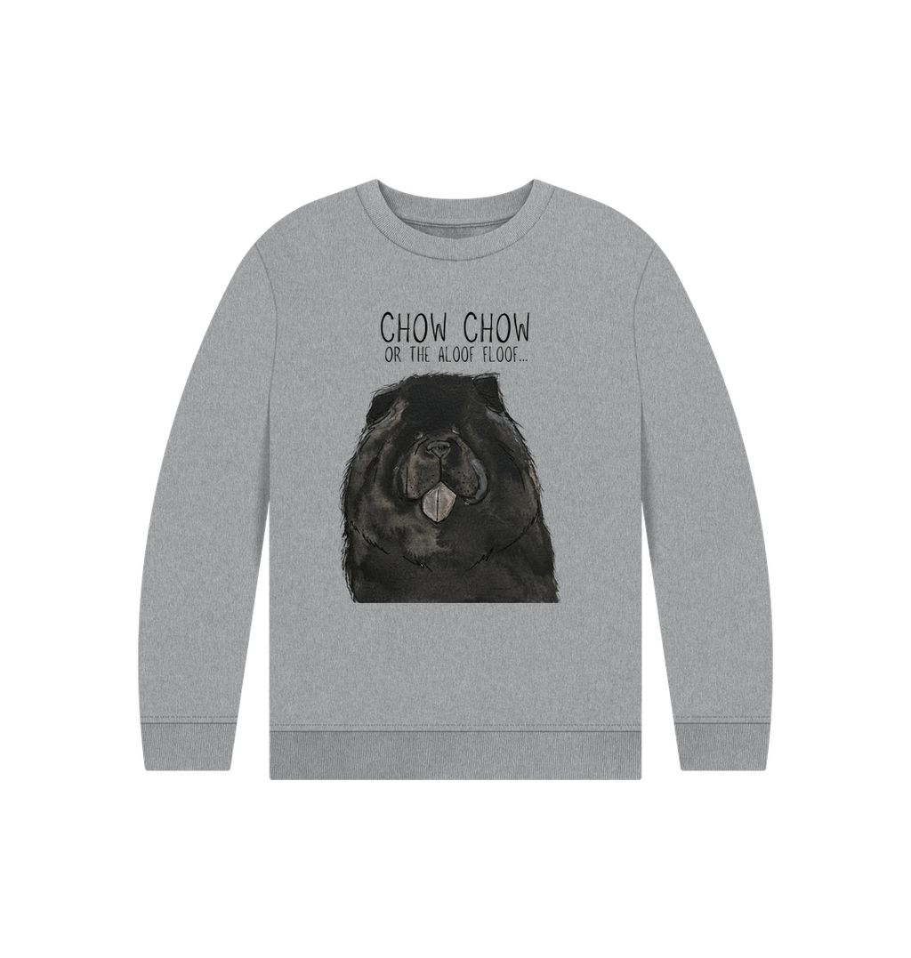 Black Chow Chow Kids Sweatshirt in Organic Cotton