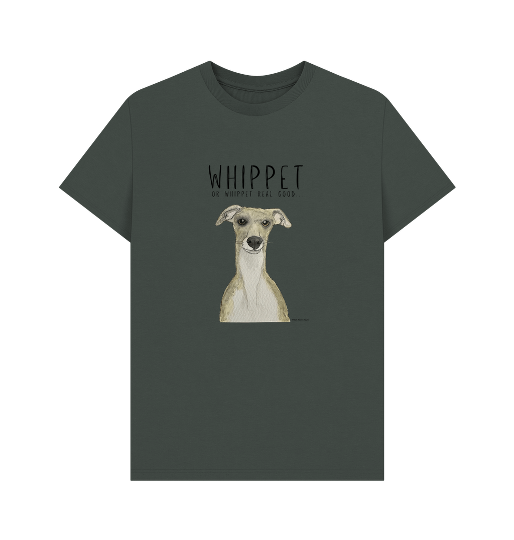 Organic Cotton Whippet Lover Tee Ethical and Soft