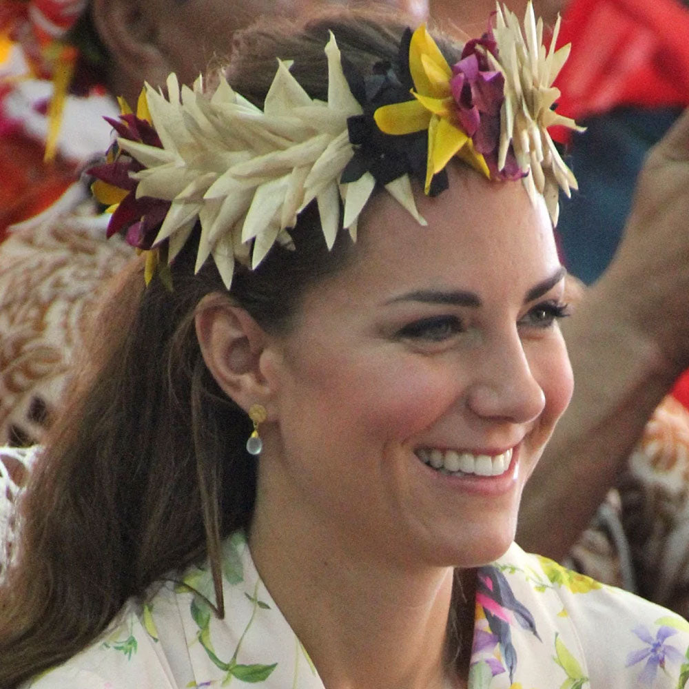 Classic Athena Drop Earrings in Black Onyx