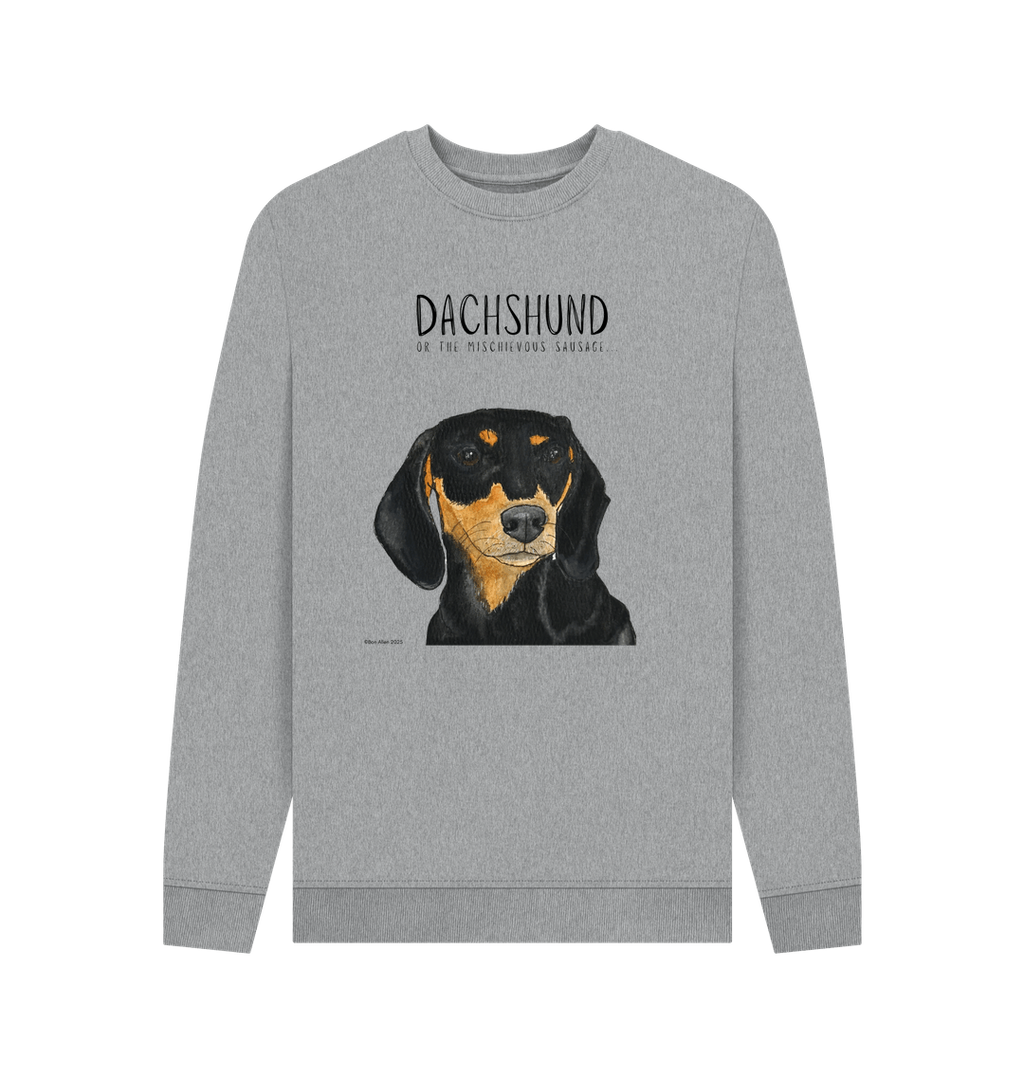 Mischievous Black and Tan Hot Dog Sweatshirt