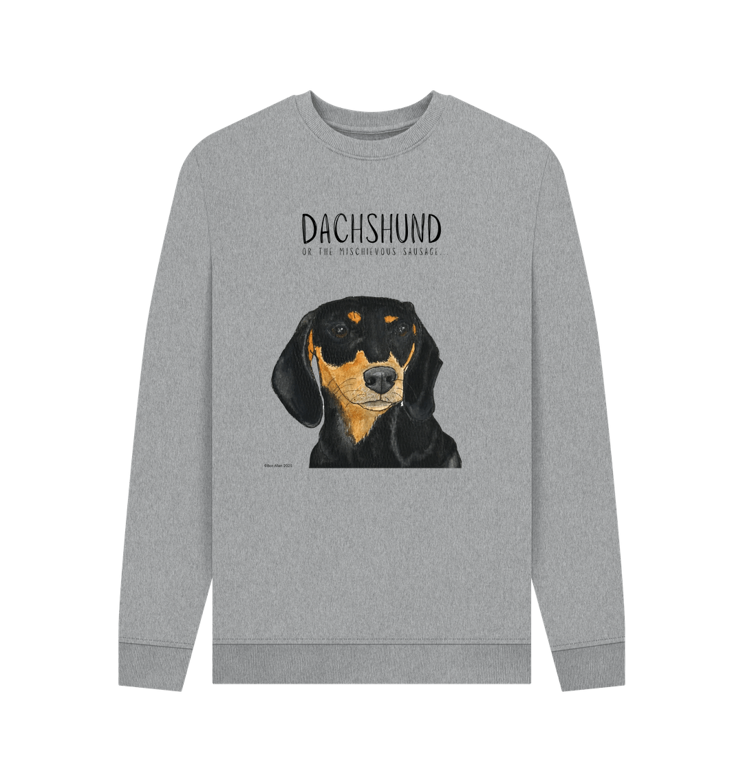 Mischievous Black and Tan Hot Dog Sweatshirt