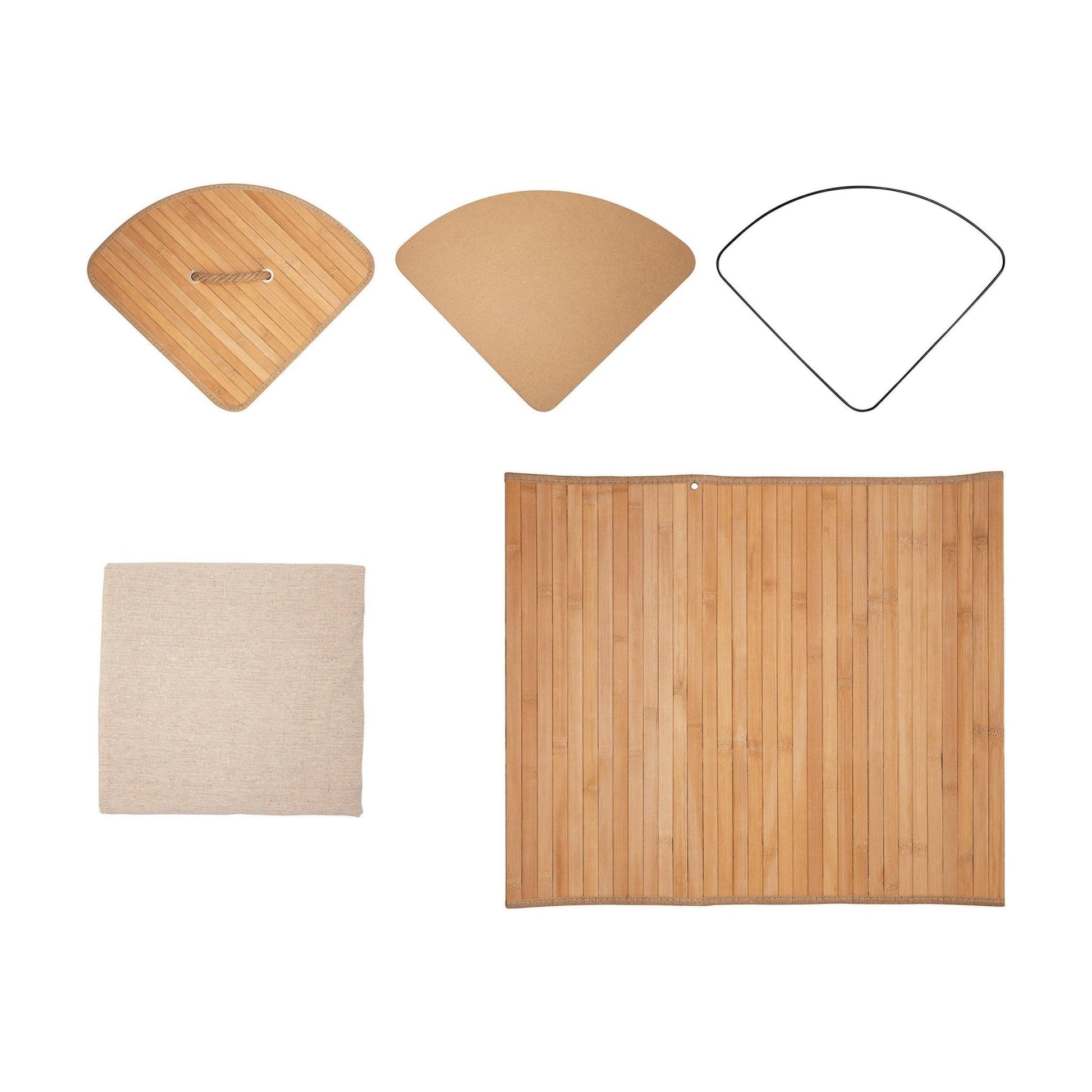 Eco Bath London Bamboo Laundry Basket with Lid and Removable Lining