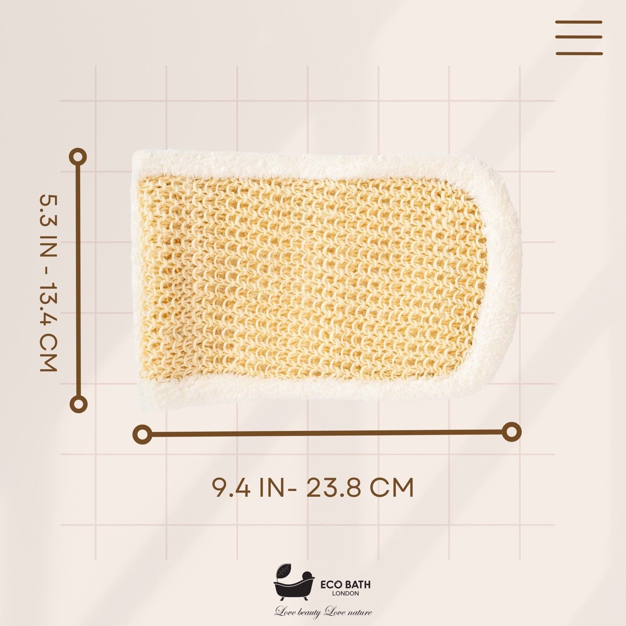 Eco Bath London Bamboo and Cotton Massage Mitt