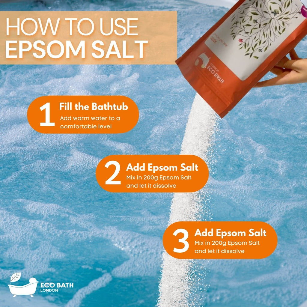 Detox Epsom Salt Bath Soak - 500g and 1000g Pouch