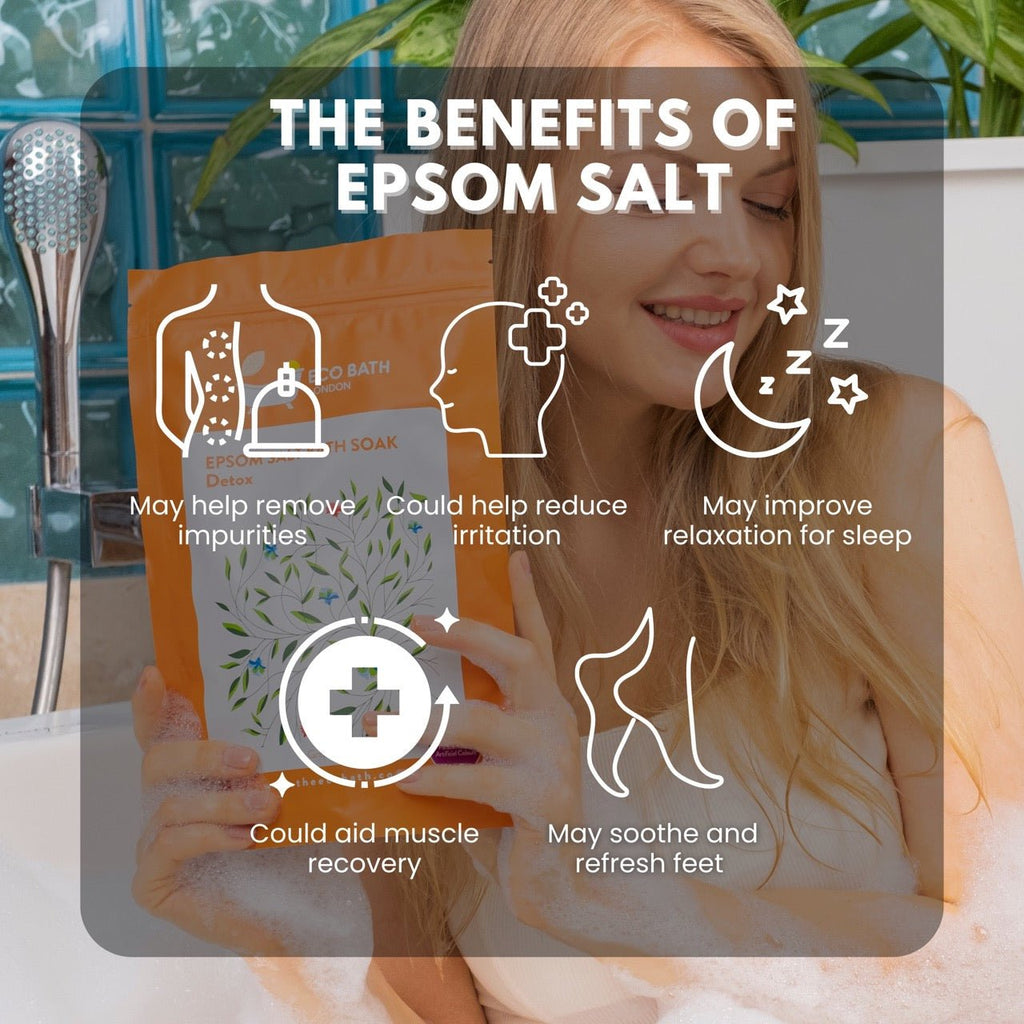 Detox Epsom Salt Bath Soak - 500g and 1000g Pouch