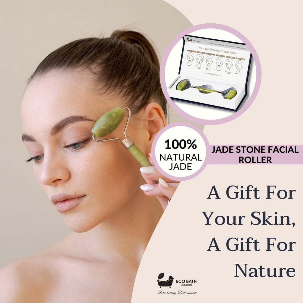 Jade Face Roller with Ridged End