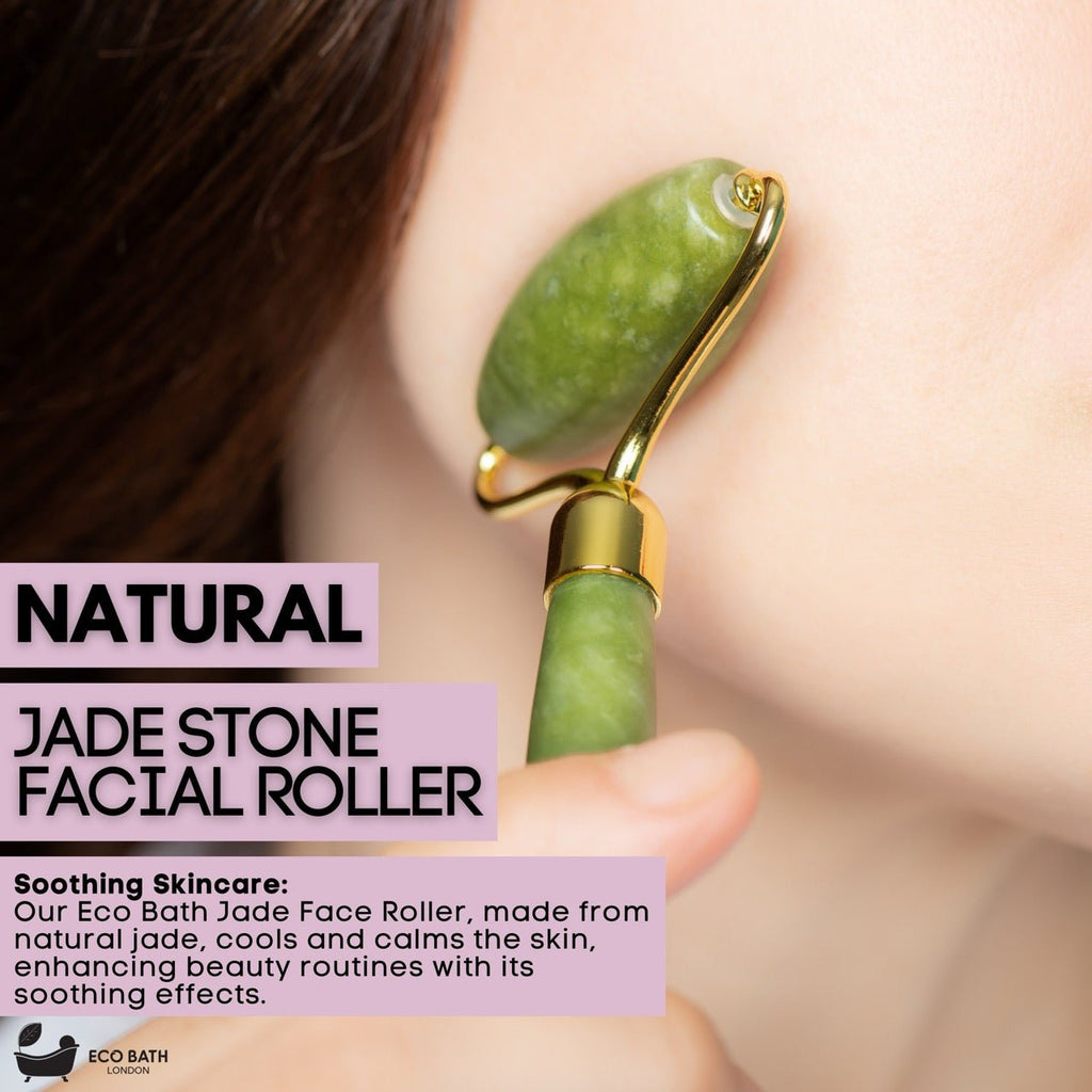 Jade Face Roller with Ridged End