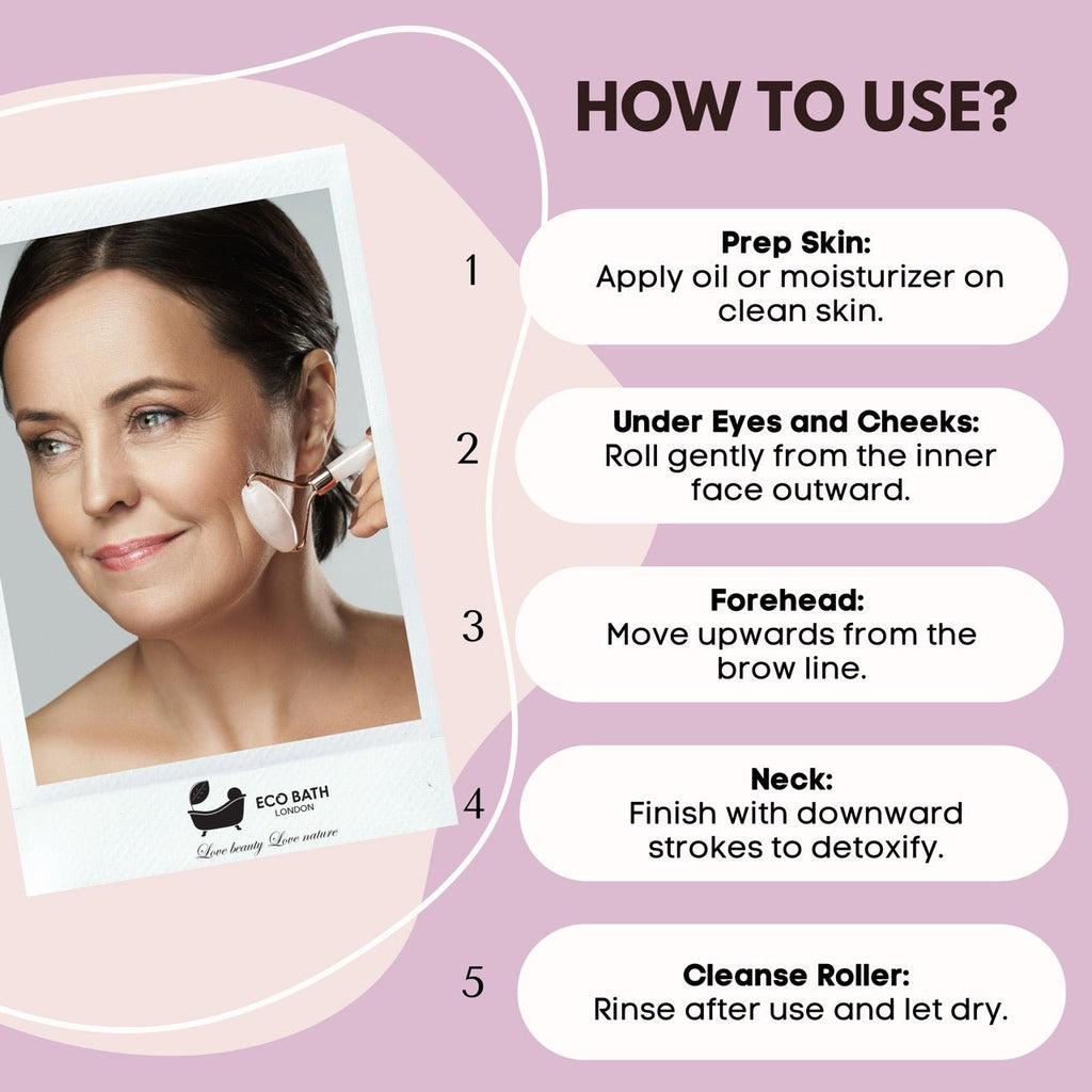 Jade and Rose Quartz Face Roller