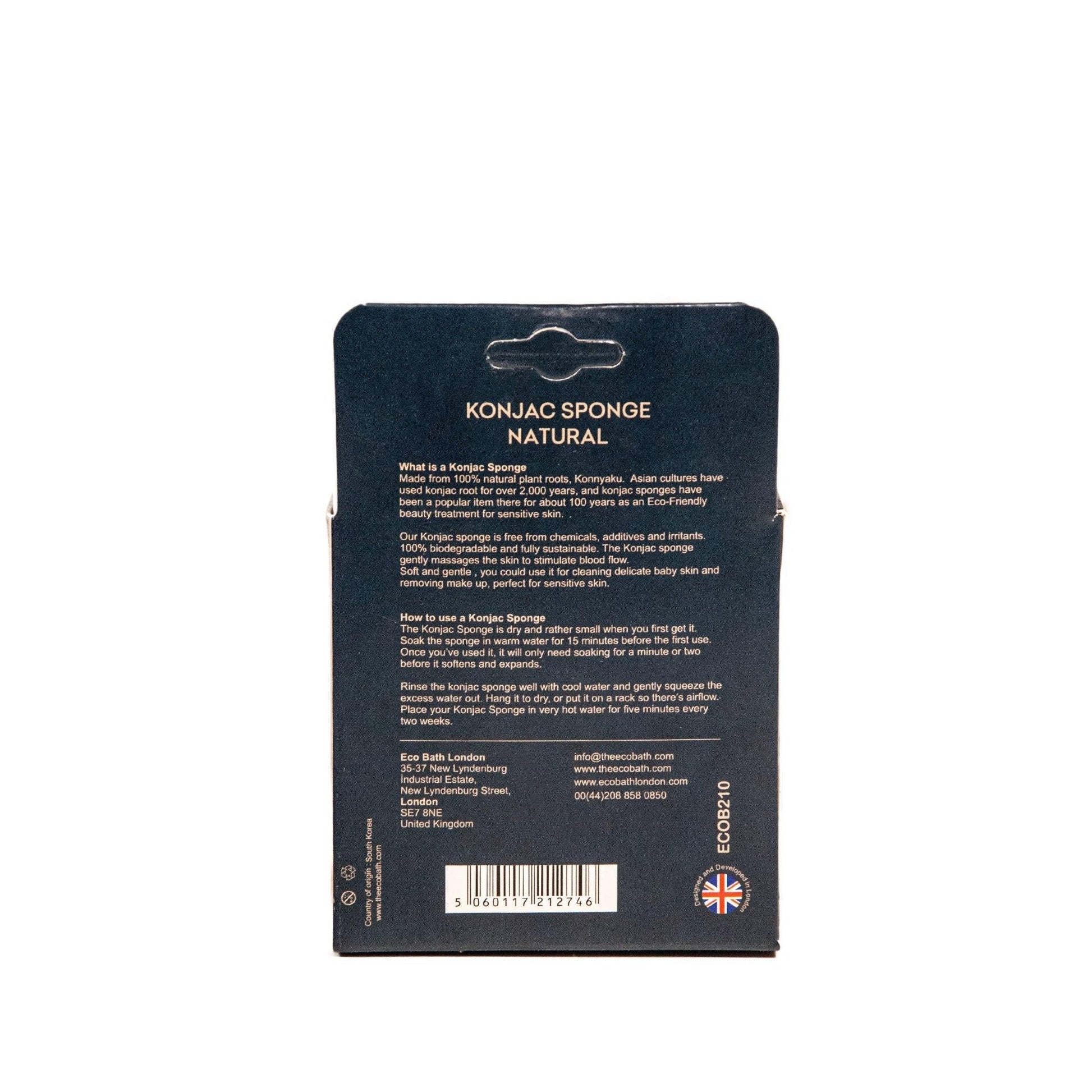 Natural Konjac Charcoal Exfoliating Sponge for Face