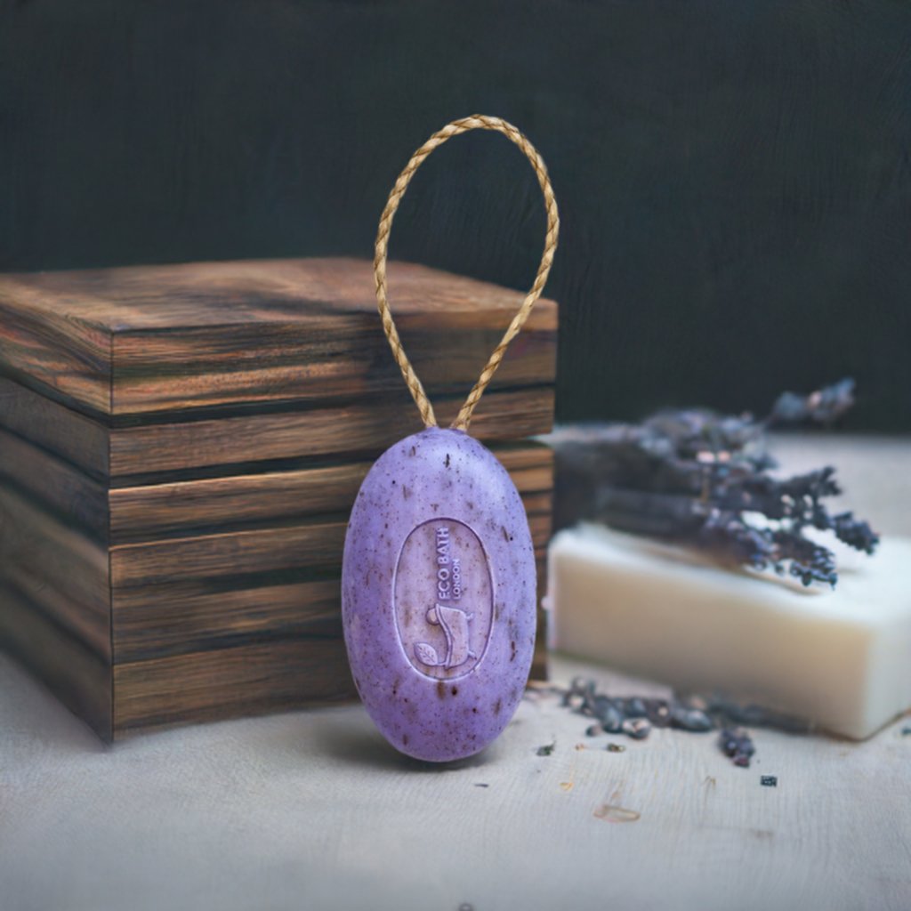Lavender Soap on a Rope 220g Natural Shea Butter