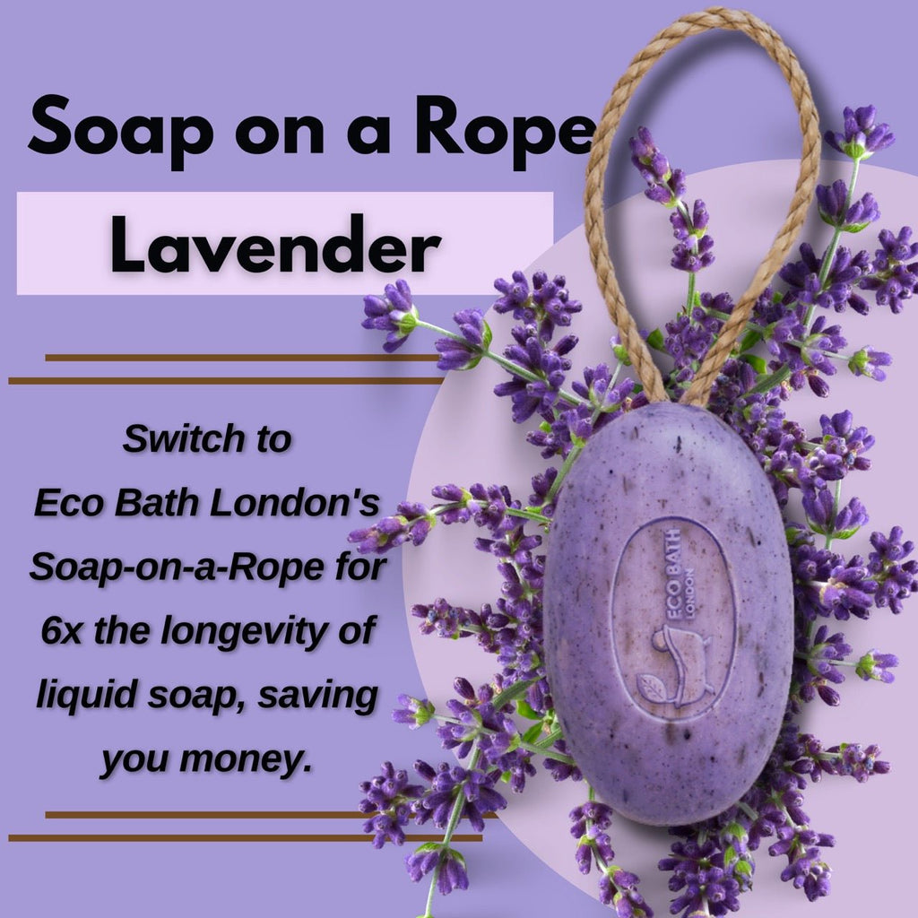 Lavender Soap on a Rope 220g Natural Shea Butter