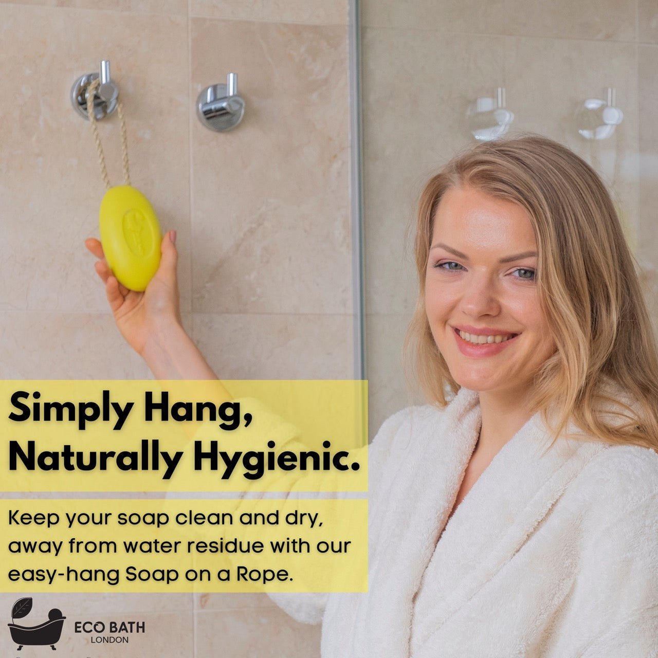 Lime Soap on a Rope with Shea Butter 220g