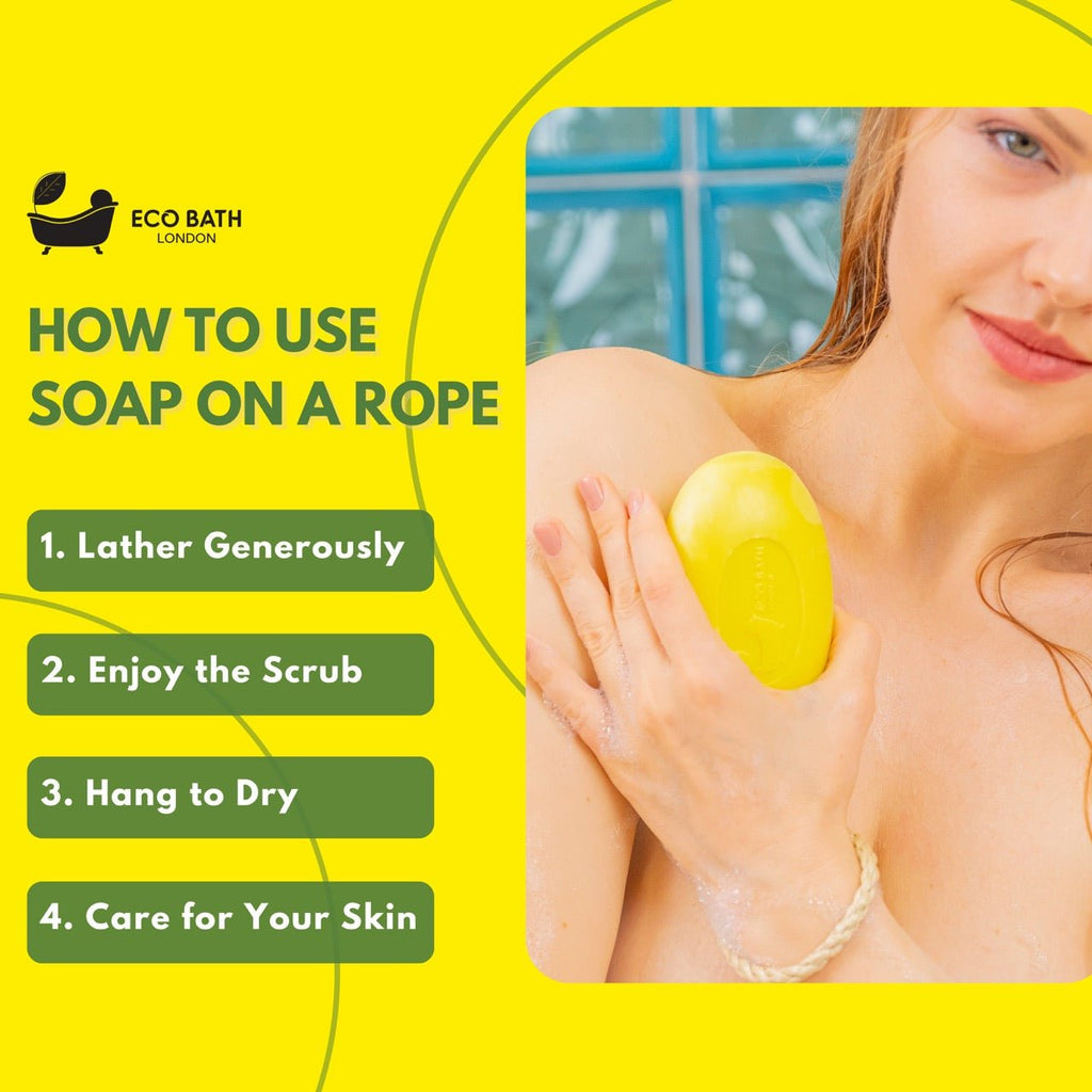 Lime Soap on a Rope with Shea Butter 220g