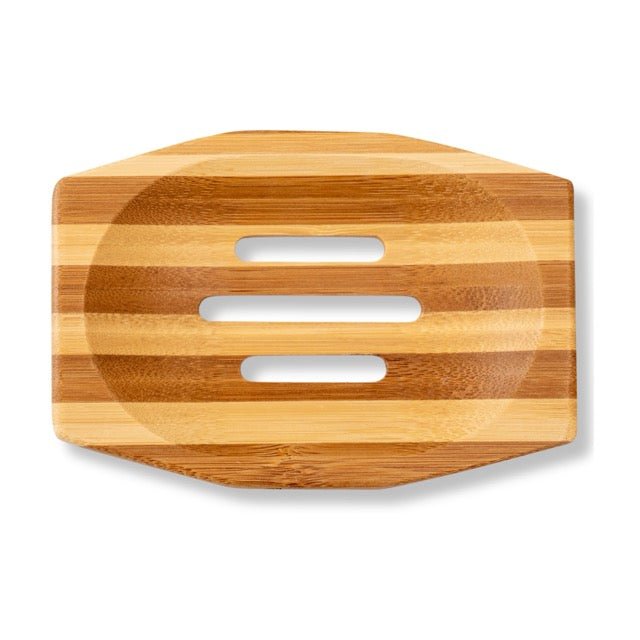 Bamboo Stripes Rectangle Soap Dish