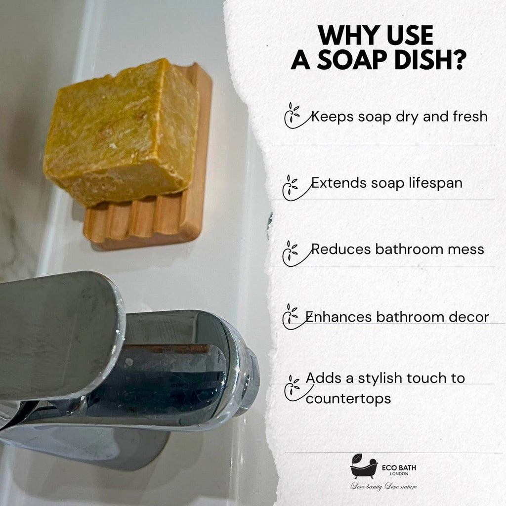 Beech Wood Ridged Soap Dish