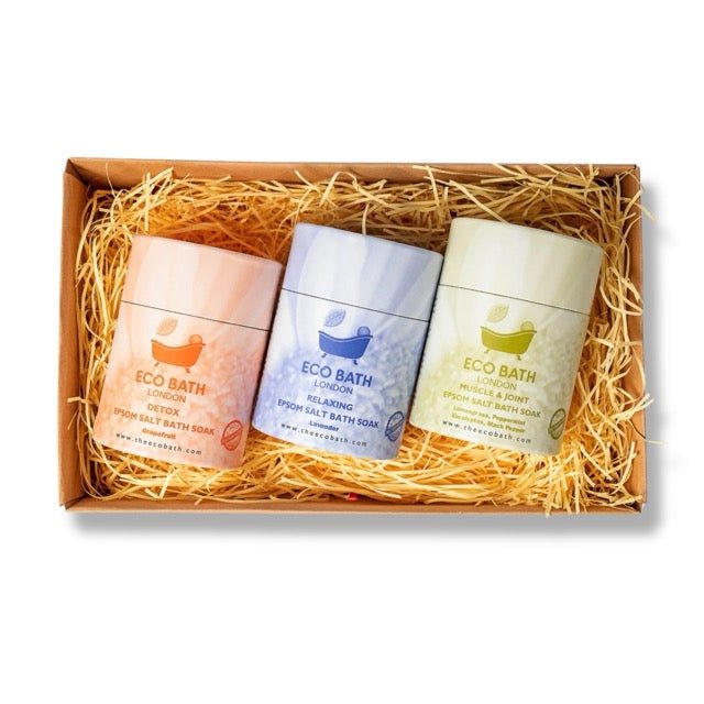 Epsom Salt Gift Set for Muscle Relief, Relaxation and Detox