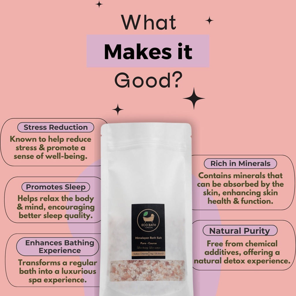 Himalayan Bath Salt Course Plain 1kg