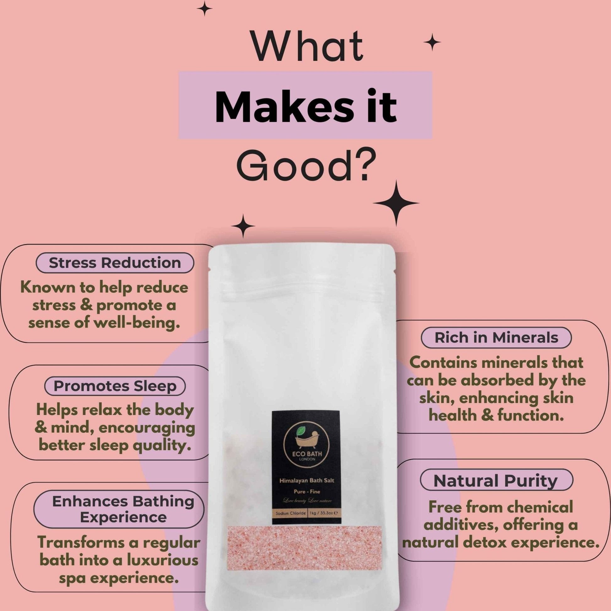 Himalayan Bath Salt Fine Grade 1kg Natural Mineral Rich