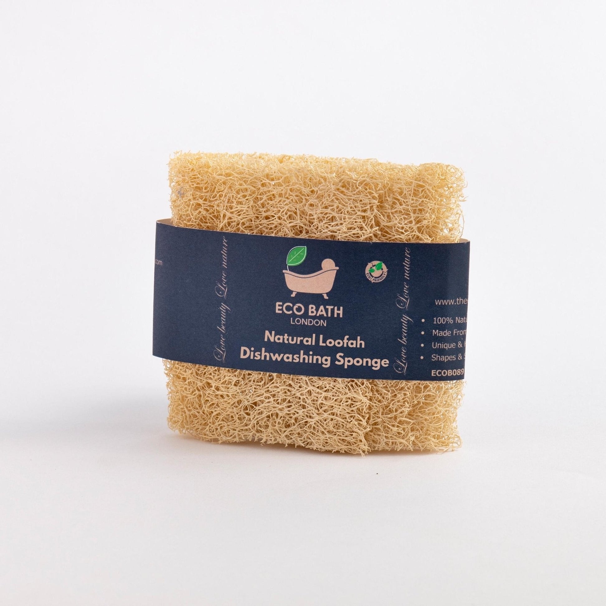 Eco Bath London Natural Loofah Dishwashing Sponges - Set of 3
